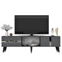 Hanah Home Soporte para TV Vania - Antracita y Plata